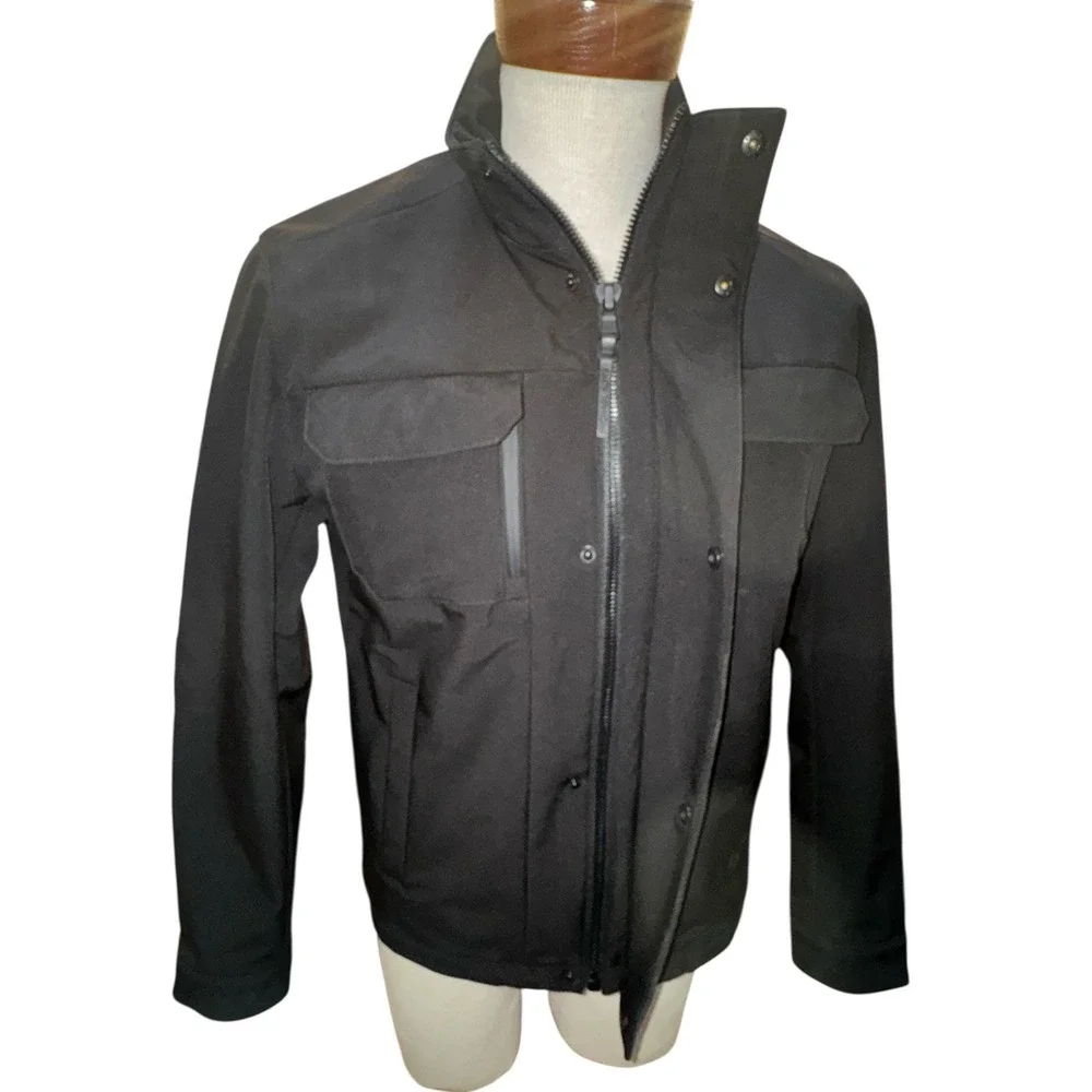 Michael Kors Men's Black Soft Shell Jacket‎ Small | Zip Front